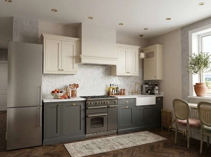 Дизайн кухни в стиле Классика — фото интерьера от нейросети RoomGPT