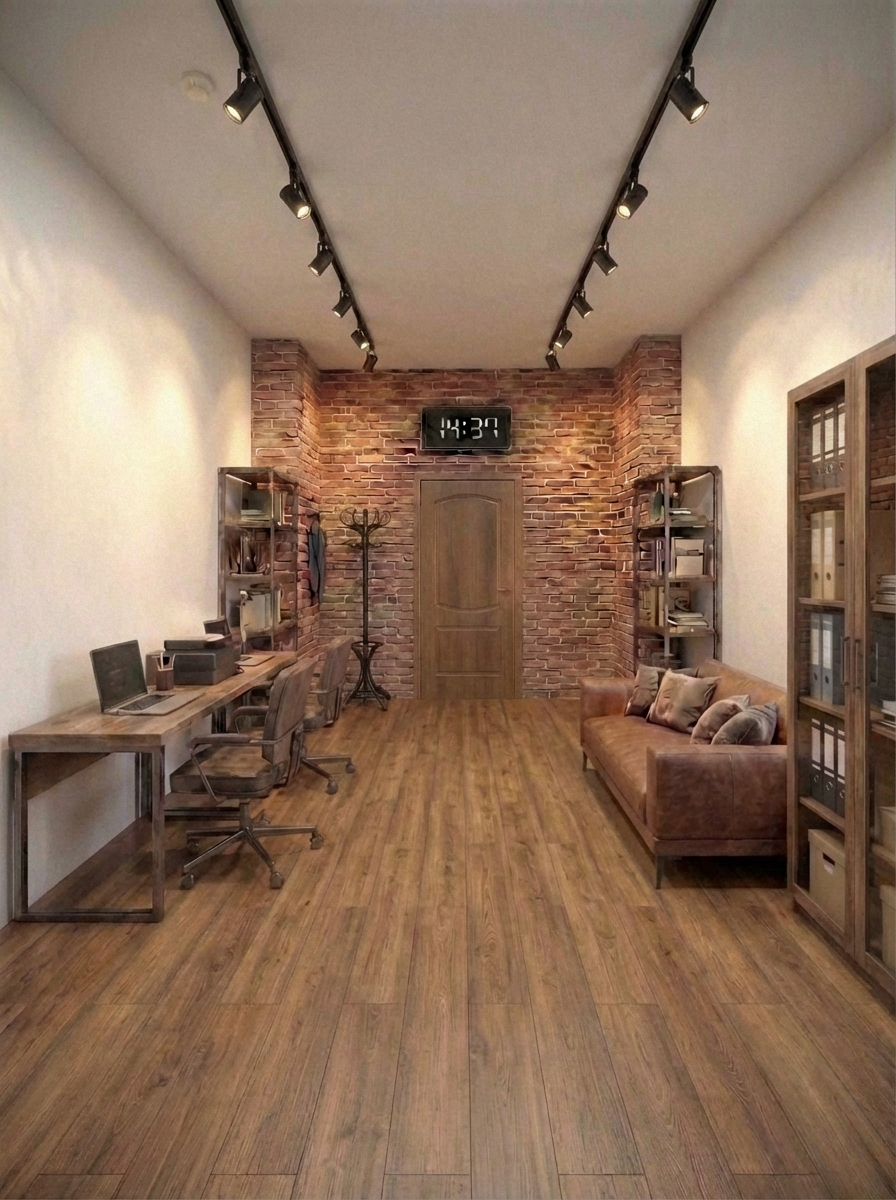 Дизайн гостиной в стиле Лофт — фото интерьера от нейросети RoomGPT