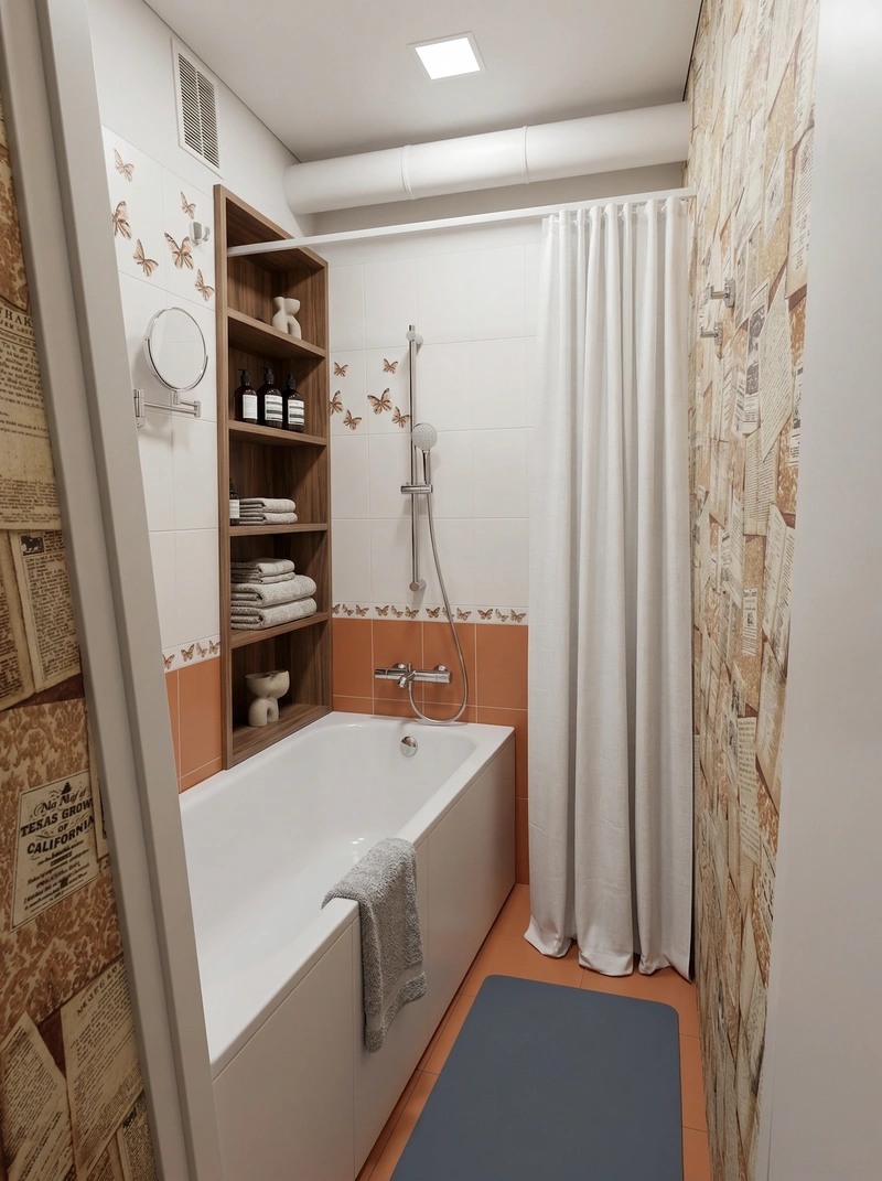 Дизайн интерьера в стиле Минимализм — Ванная от нейросети RoomGPT