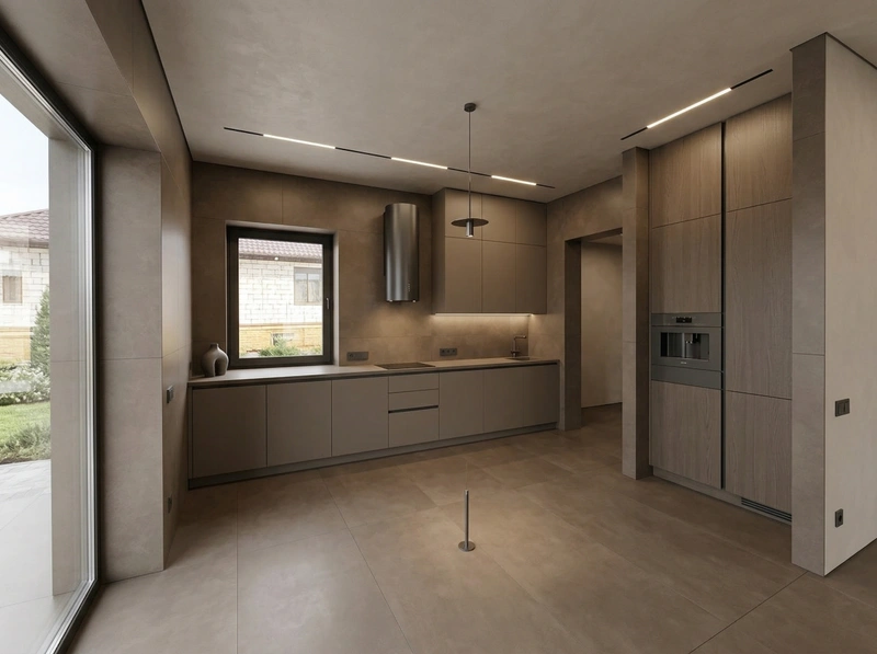 Дизайн кухни в стиле Минимализм — фото интерьера от нейросети RoomGPT