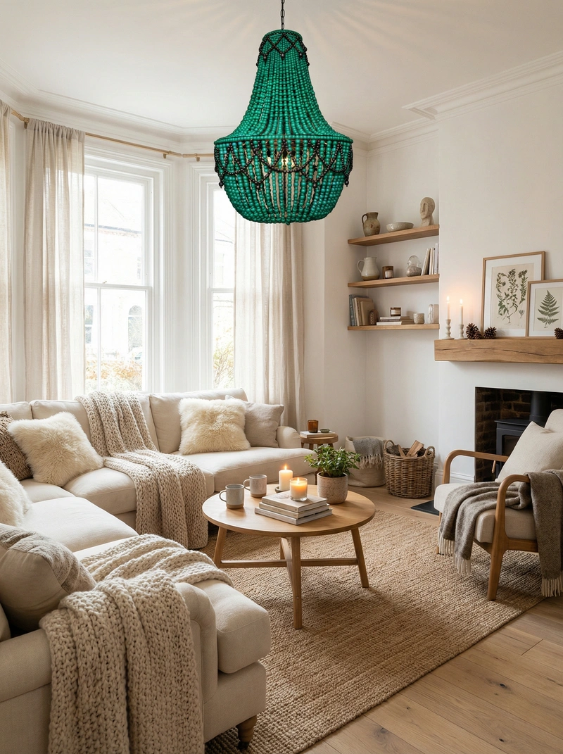 Дизайн интерьера в стиле Хюгге — Гостиная от нейросети RoomGPT