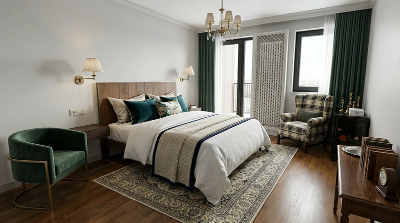 Дизайн интерьера в стиле Классика — Гостиная от нейросети RoomGPT