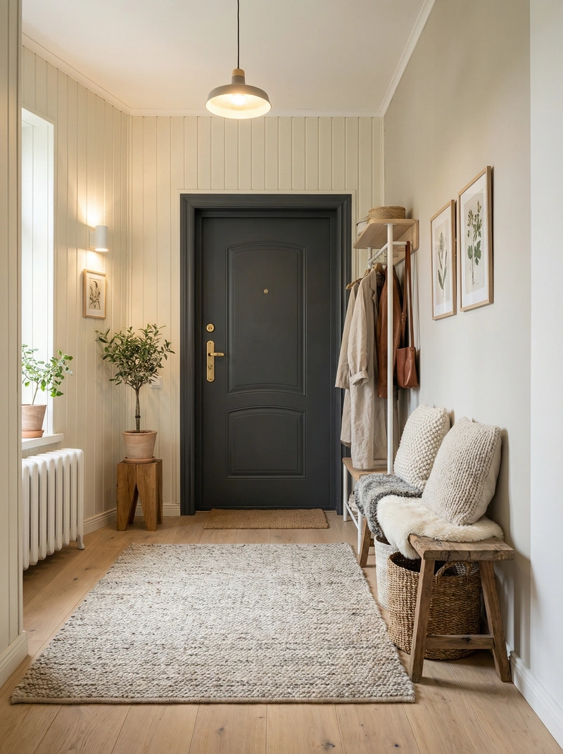 Дизайн интерьера в стиле Хюгге — Прихожая от нейросети RoomGPT