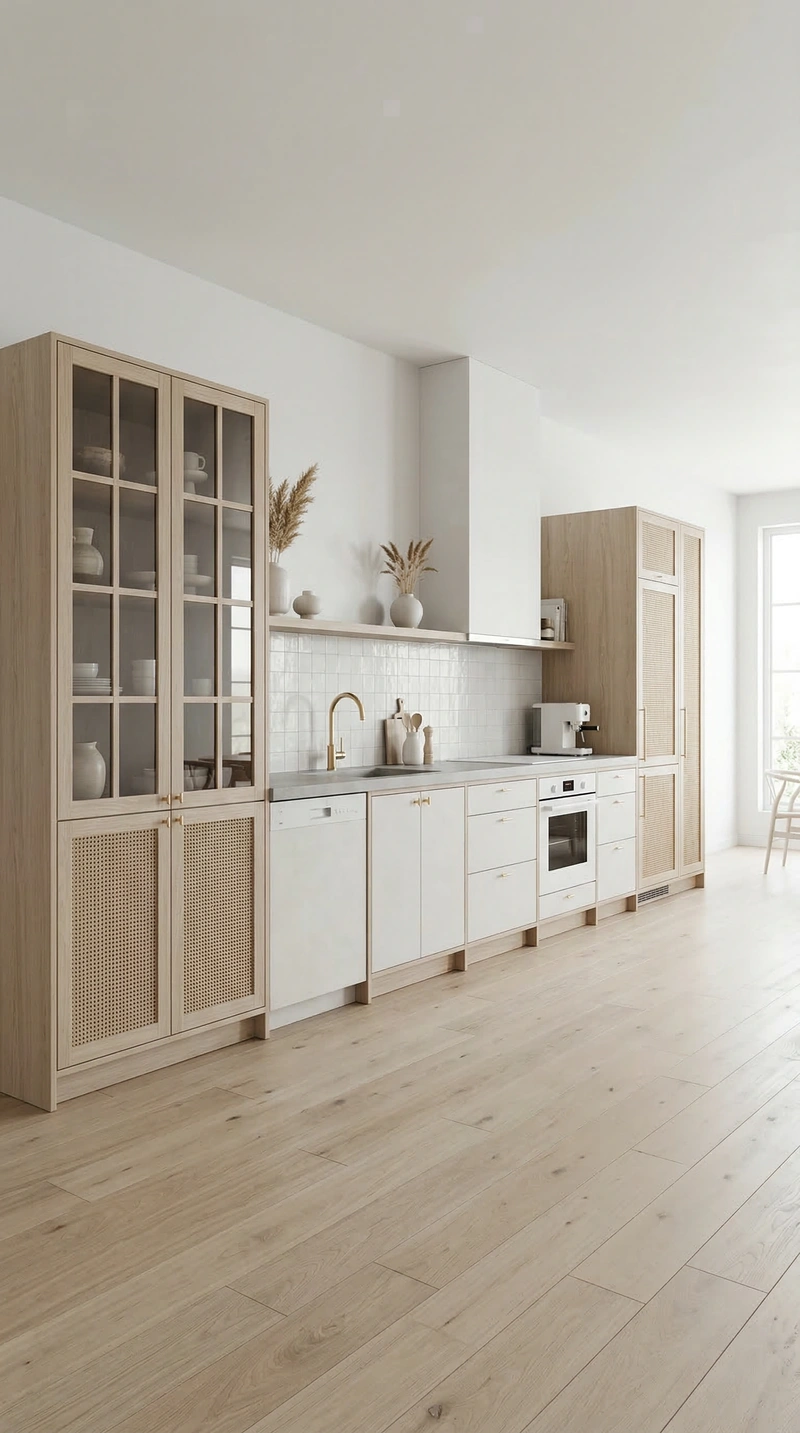 Дизайн интерьера в стиле Сканди — Кухня от нейросети RoomGPT