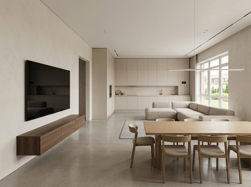 Дизайн кухни в стиле Минимализм — фото интерьера от нейросети RoomGPT