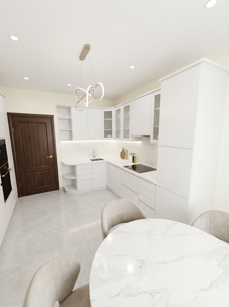 Дизайн кухни в стиле Минимализм — фото интерьера от нейросети RoomGPT