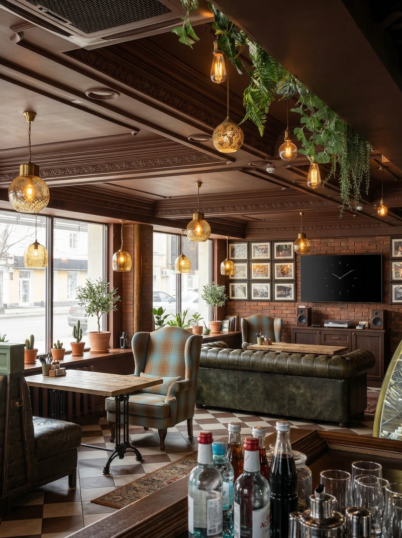 Дизайн интерьера в стиле Лофт — Гостиная от нейросети RoomGPT