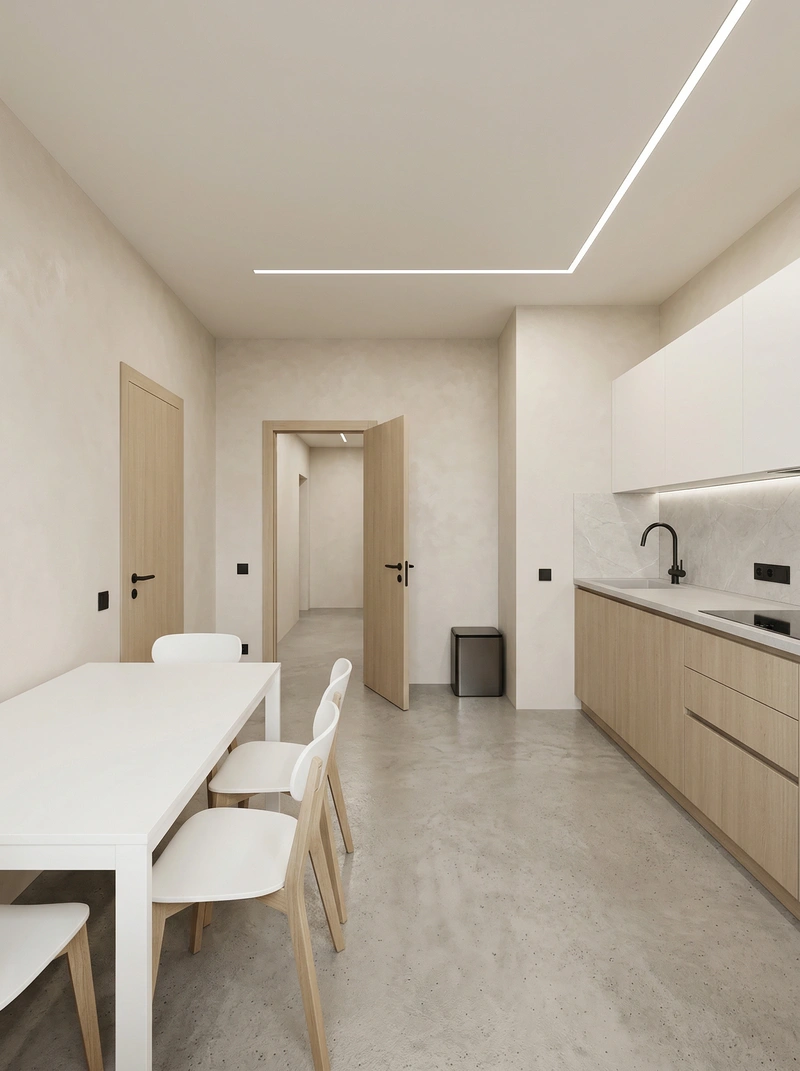 Дизайн интерьера в стиле Минимализм — Гостиная от нейросети RoomGPT