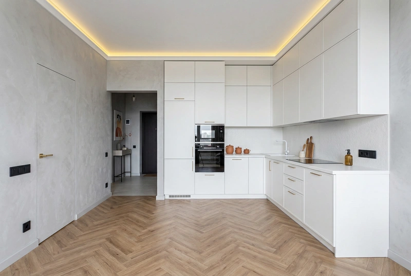 Дизайн интерьера в стиле Сканди — Кухня от нейросети RoomGPT