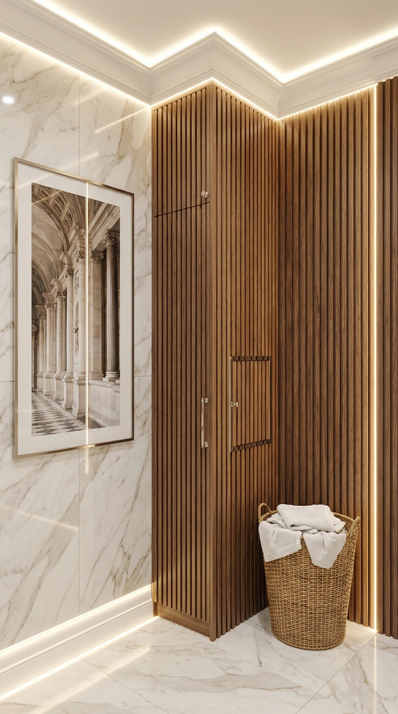 Дизайн интерьера в стиле Неоклассика — Ванная от нейросети RoomGPT