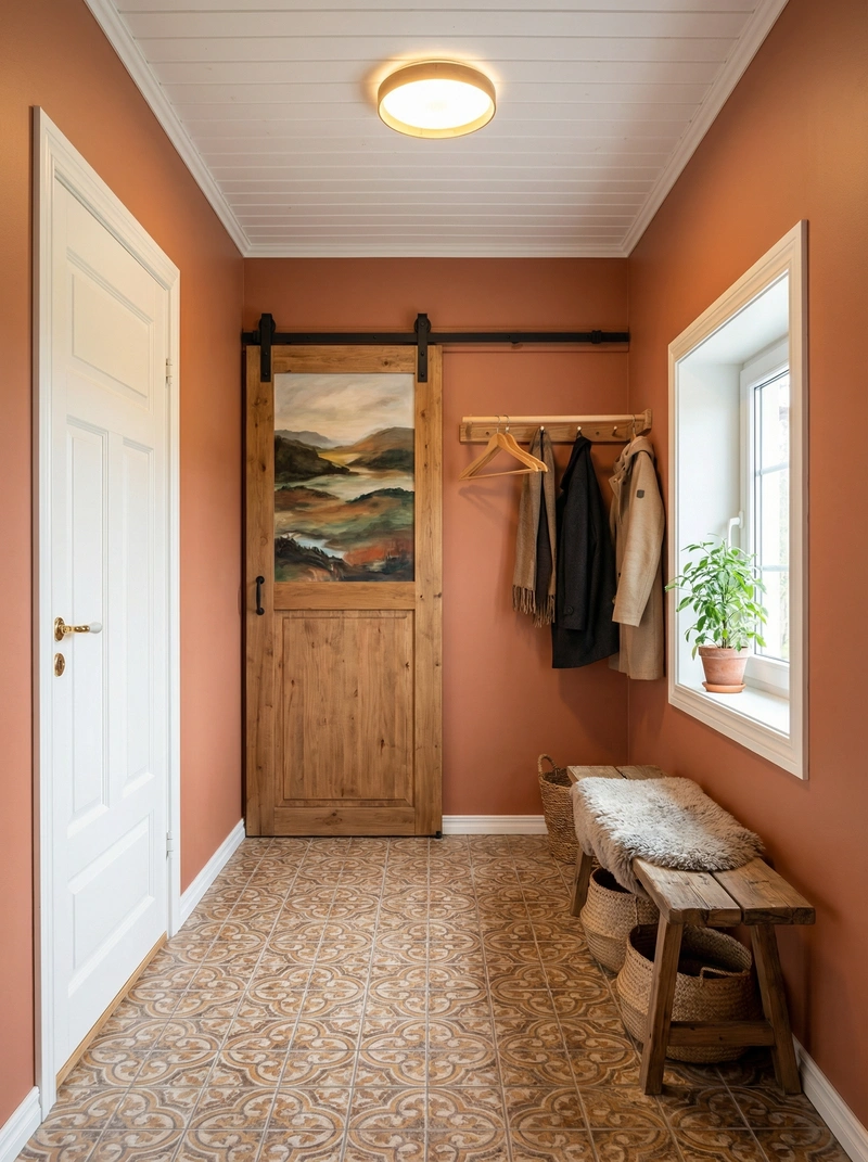 Дизайн интерьера в стиле Хюгге — Прихожая от нейросети RoomGPT