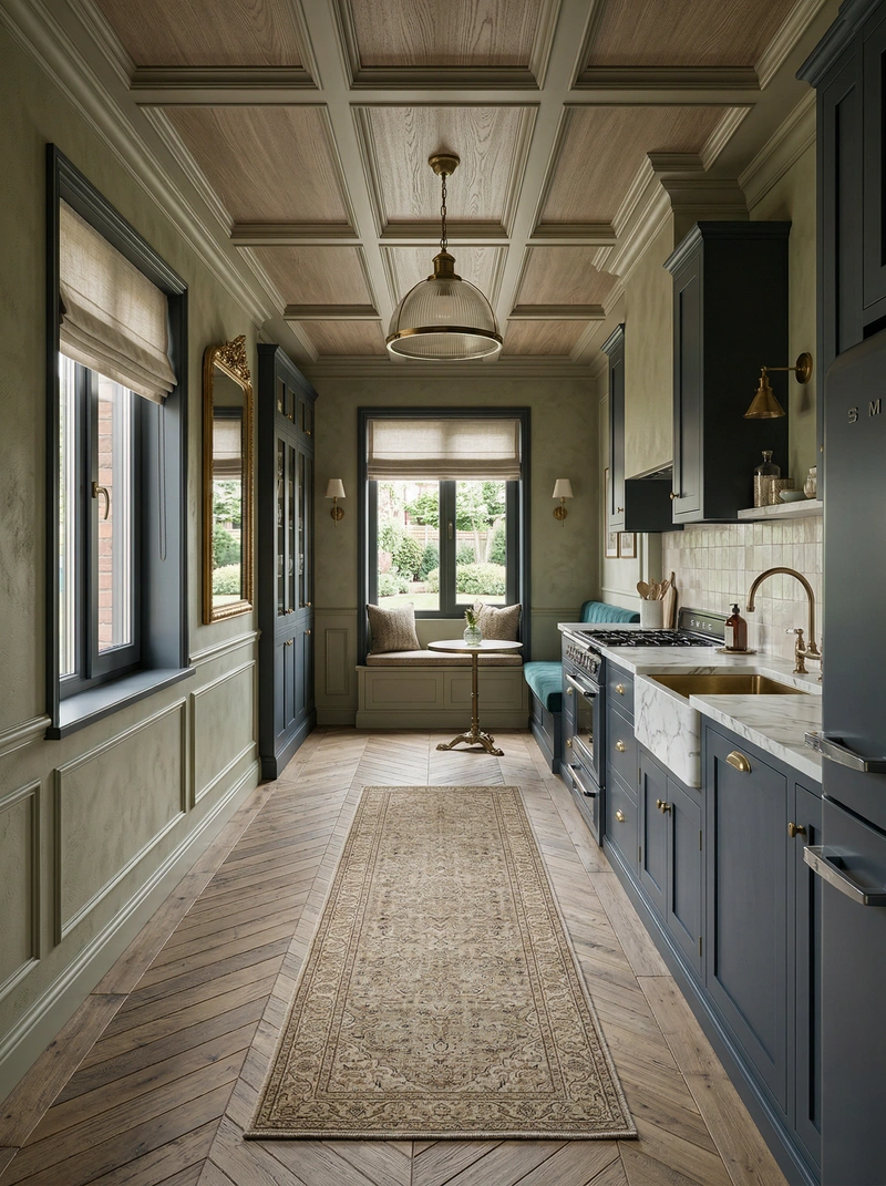 Дизайн интерьера в стиле Классика — Кухня от нейросети RoomGPT