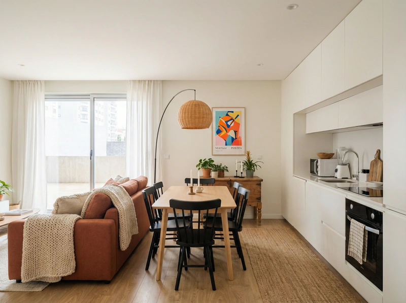 Дизайн интерьера в стиле Хюгге — Гостиная от нейросети RoomGPT