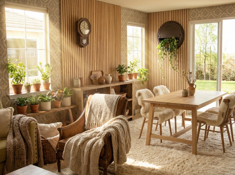 Дизайн интерьера в стиле Хюгге — Кухня от нейросети RoomGPT