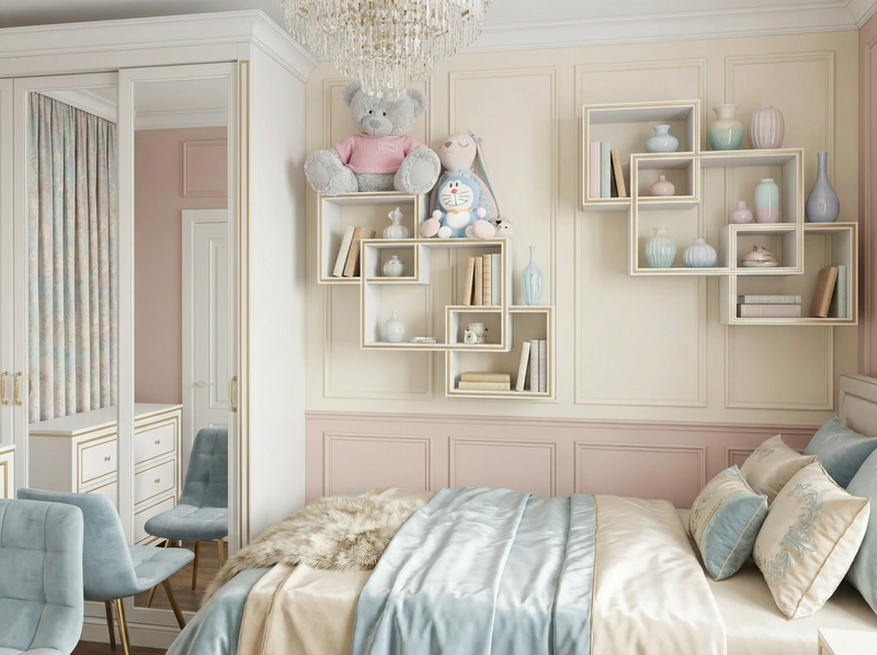 Дизайн интерьера в стиле Классика — Спальня от нейросети RoomGPT