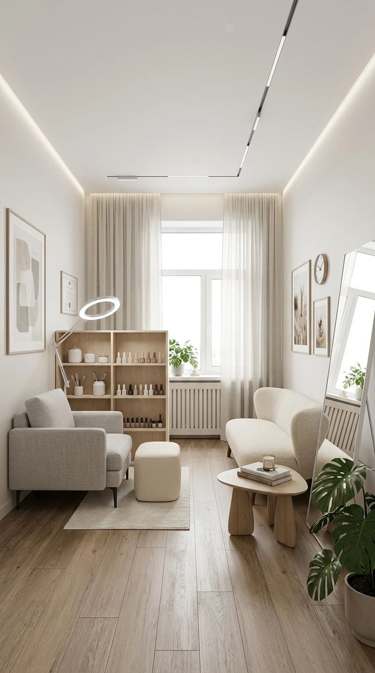 Дизайн кабинета в стиле Сканди — фото интерьера от нейросети RoomGPT