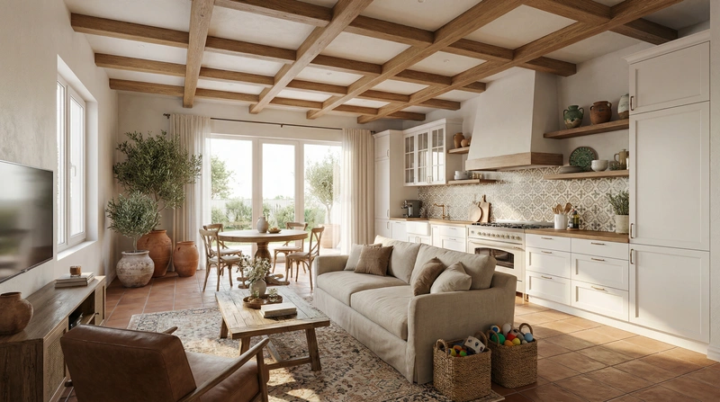 Дизайн интерьера в стиле Классика — Гостиная от нейросети RoomGPT