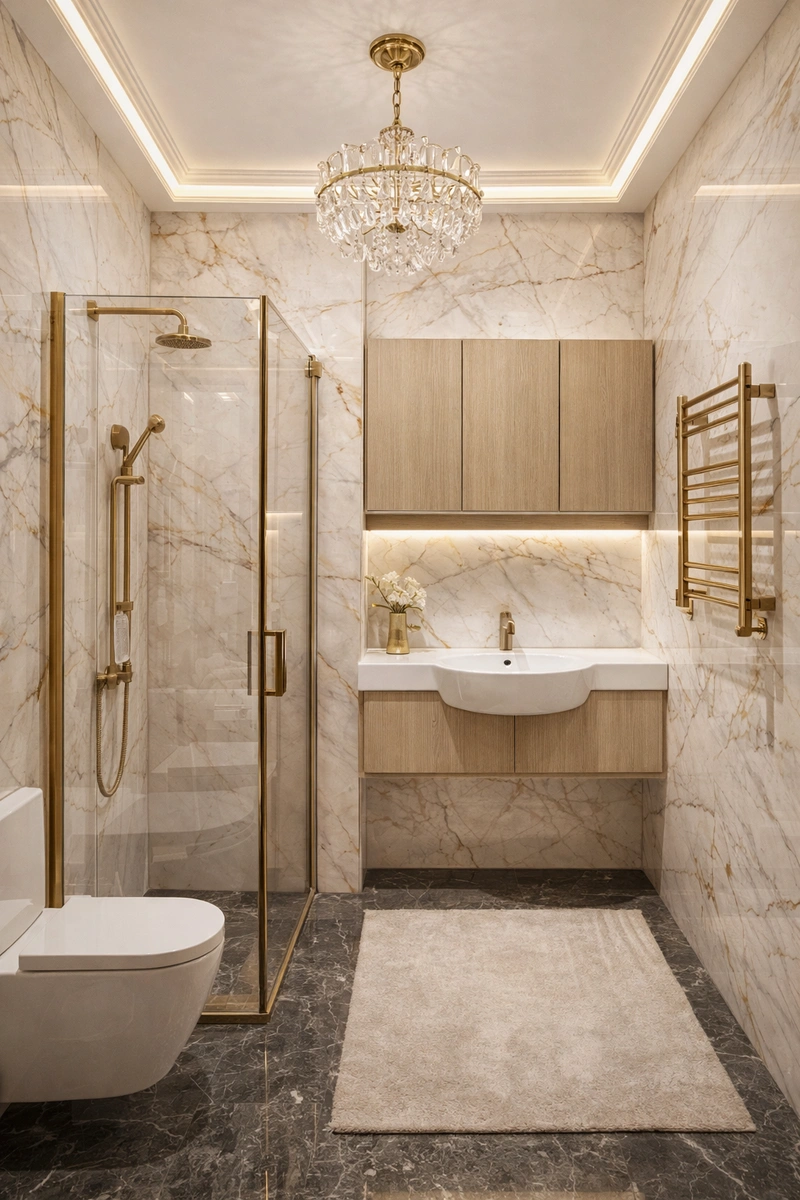 Дизайн интерьера в стиле Неоклассика — Гостиная от нейросети RoomGPT