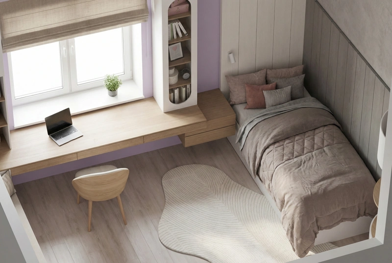 Дизайн детской в стиле Без стиля — фото интерьера от нейросети RoomGPT