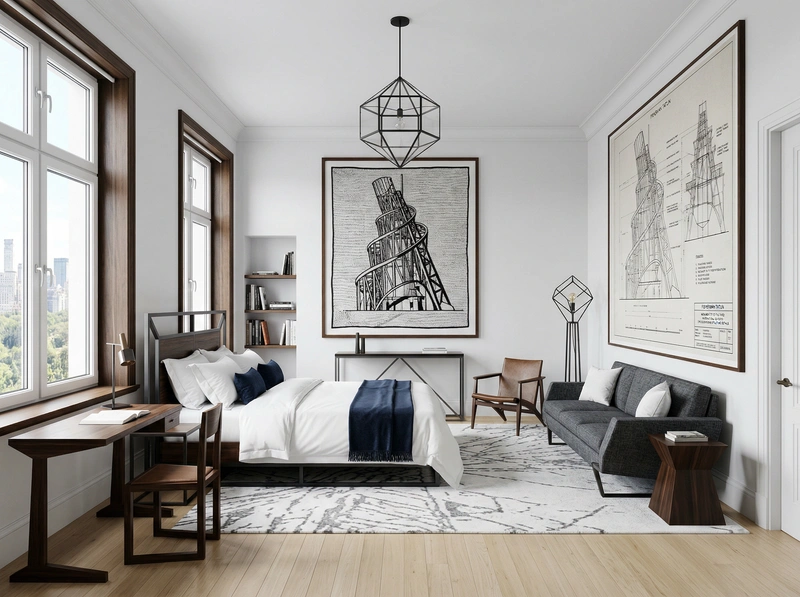 Дизайн интерьера в стиле Классика — Спальня от нейросети RoomGPT