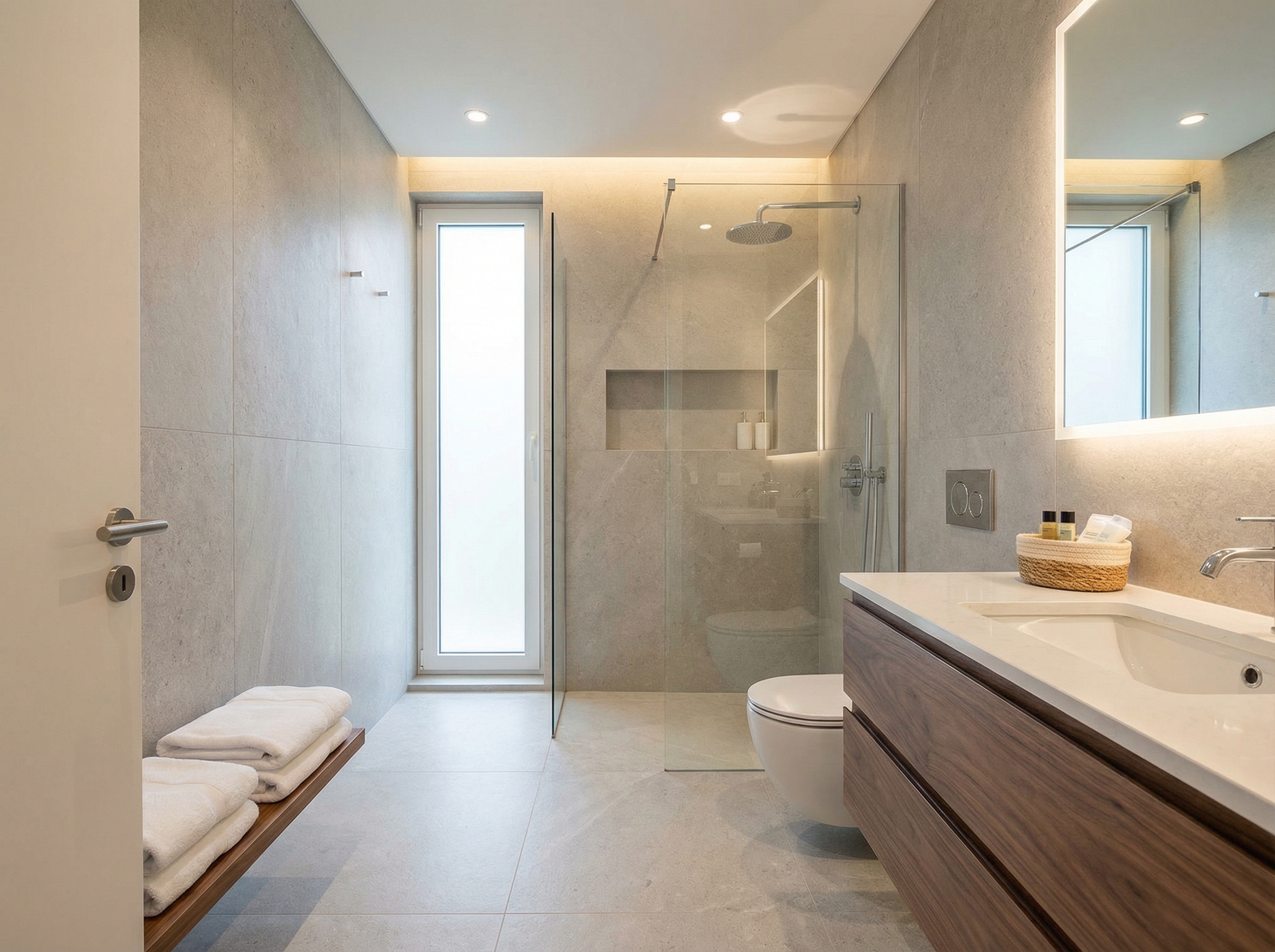 Дизайн ванной в стиле Минимализм — фото интерьера от нейросети RoomGPT