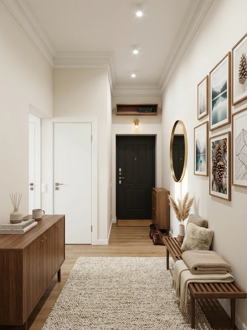 Дизайн интерьера в стиле Хюгге — Прихожая от нейросети RoomGPT