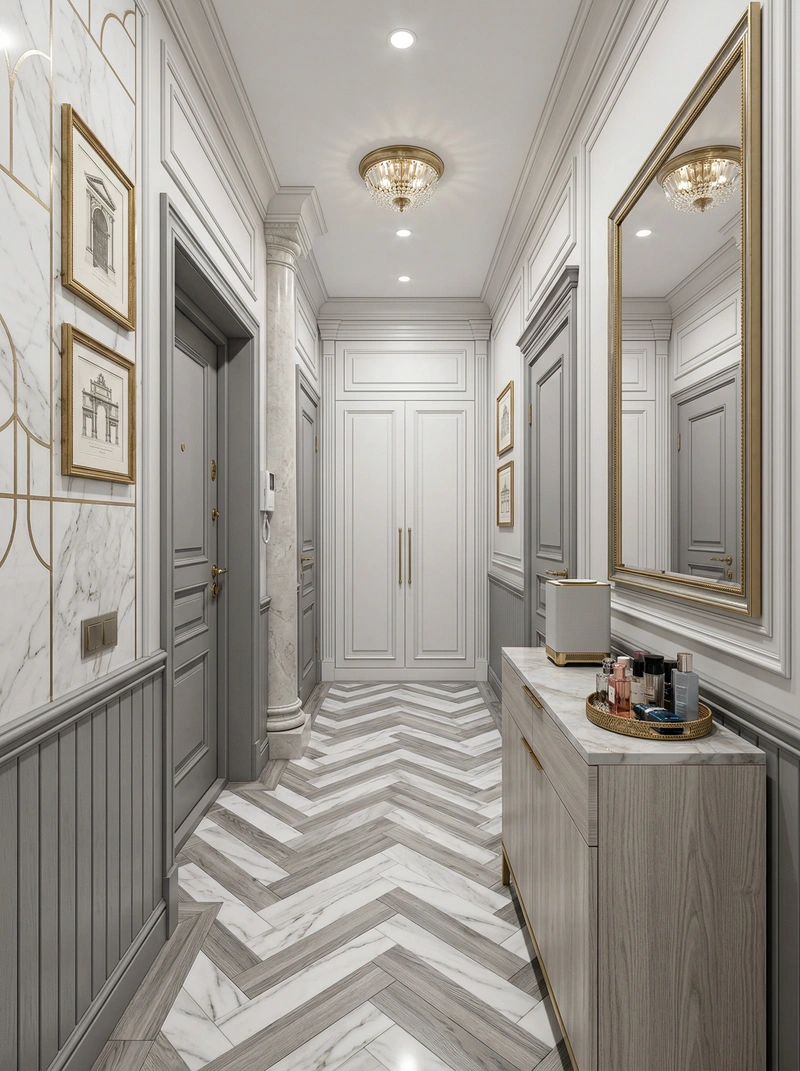 Дизайн интерьера в стиле Классика — Прихожая от нейросети RoomGPT