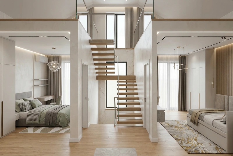 Дизайн детской в стиле Минимализм — фото интерьера от нейросети RoomGPT