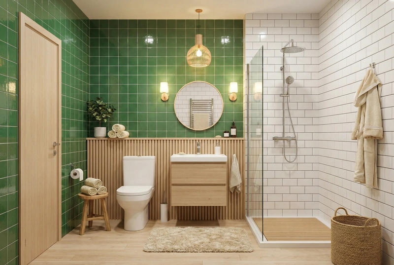 Дизайн интерьера в стиле Хюгге — Ванная от нейросети RoomGPT