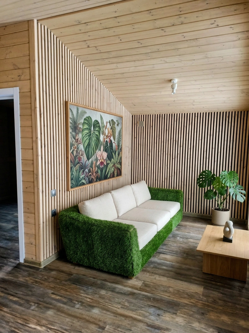 Дизайн интерьера в стиле Минимализм — Гостиная от нейросети RoomGPT