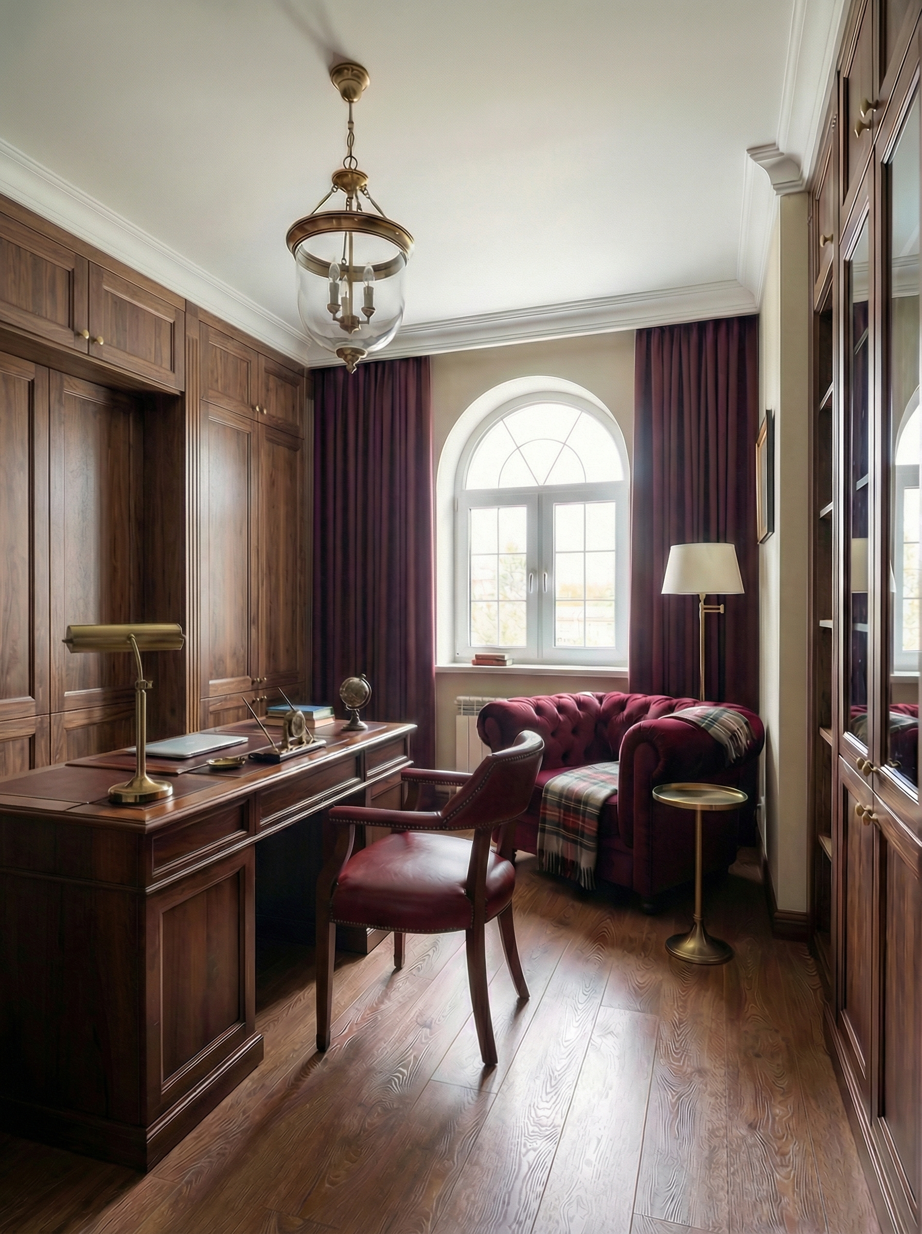 Дизайн гостиной в стиле Британский — фото интерьера от нейросети RoomGPT