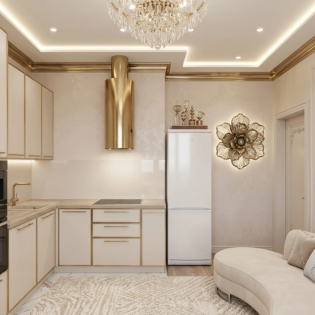 Дизайн гостиной в стиле Неоклассика — фото интерьера от нейросети RoomGPT