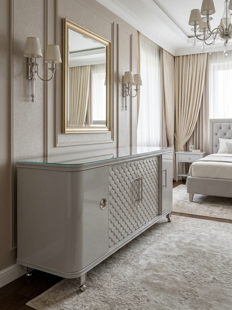 Дизайн интерьера в стиле Классика — Спальня от нейросети RoomGPT