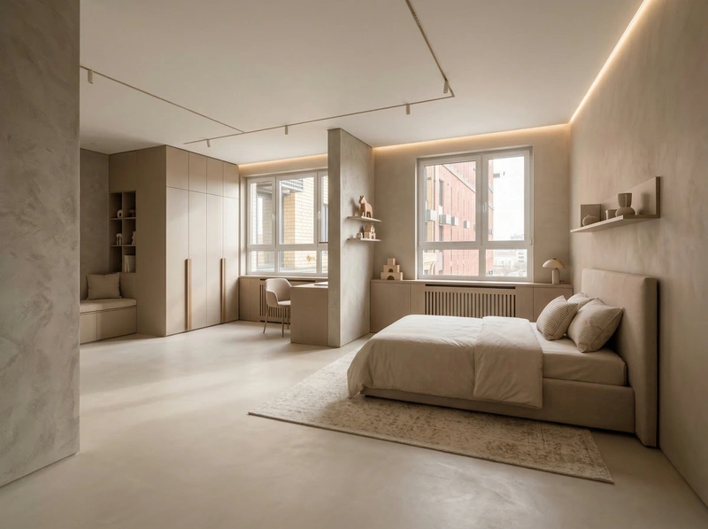 Дизайн детской в стиле Минимализм — фото интерьера от нейросети RoomGPT