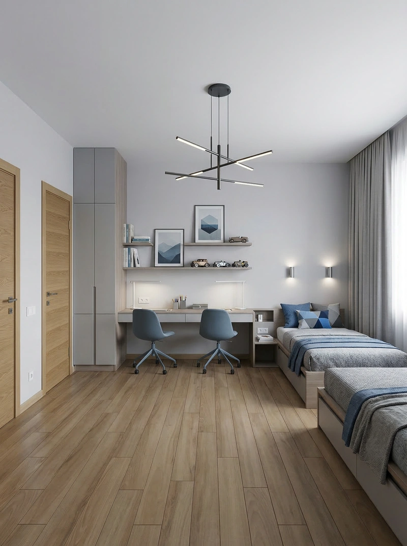 Дизайн интерьера в стиле Минимализм — Спальня от нейросети RoomGPT