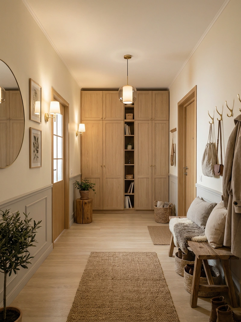 Дизайн интерьера в стиле Хюгге — Прихожая от нейросети RoomGPT