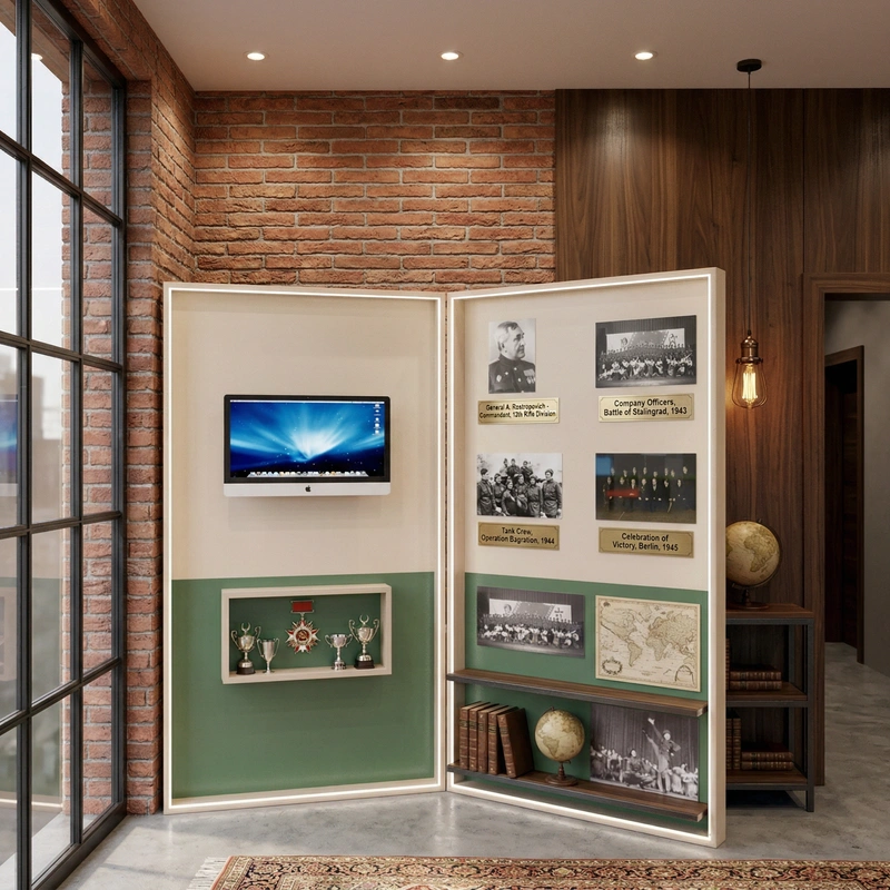 Дизайн интерьера в стиле Лофт — Кабинет от нейросети RoomGPT