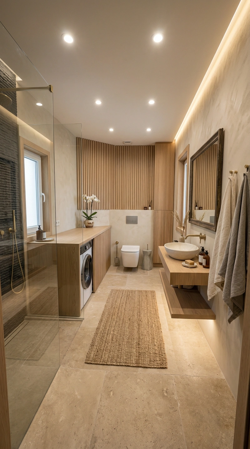 Дизайн гостиной в стиле Japandi — фото интерьера от нейросети RoomGPT