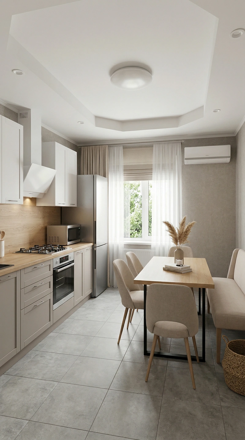 Дизайн гостиной в стиле Хюгге — фото интерьера от нейросети RoomGPT