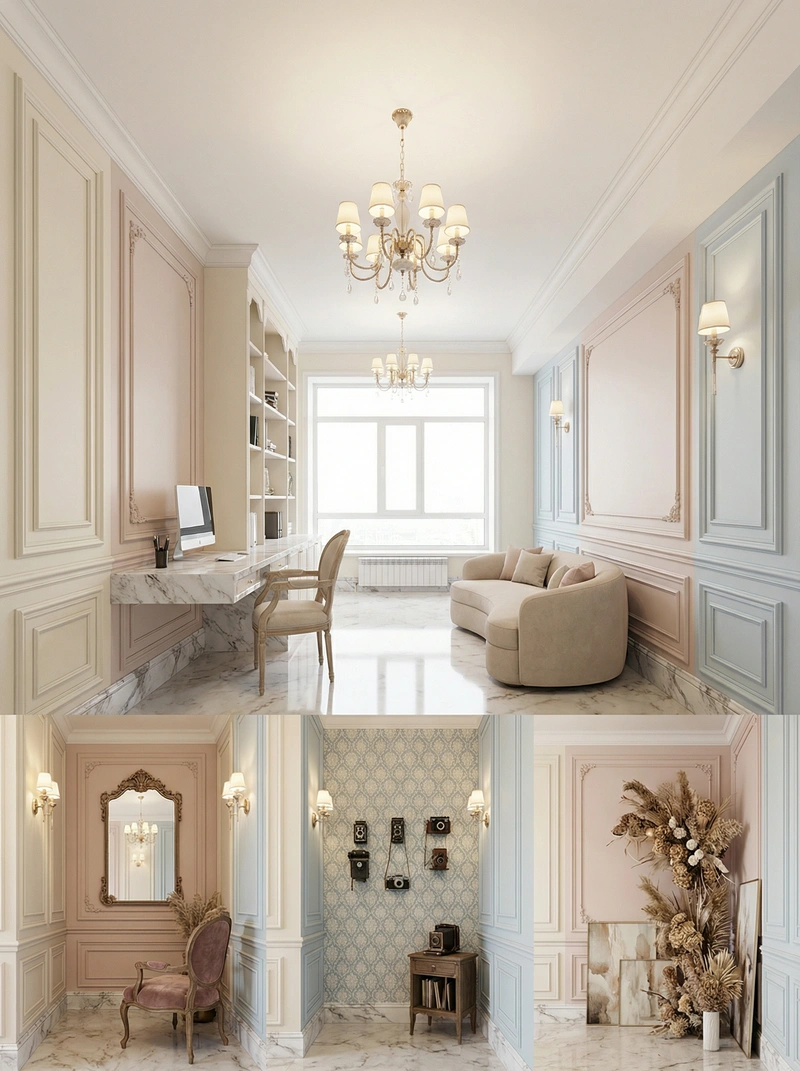 Дизайн интерьера в стиле Классика — Кабинет от нейросети RoomGPT
