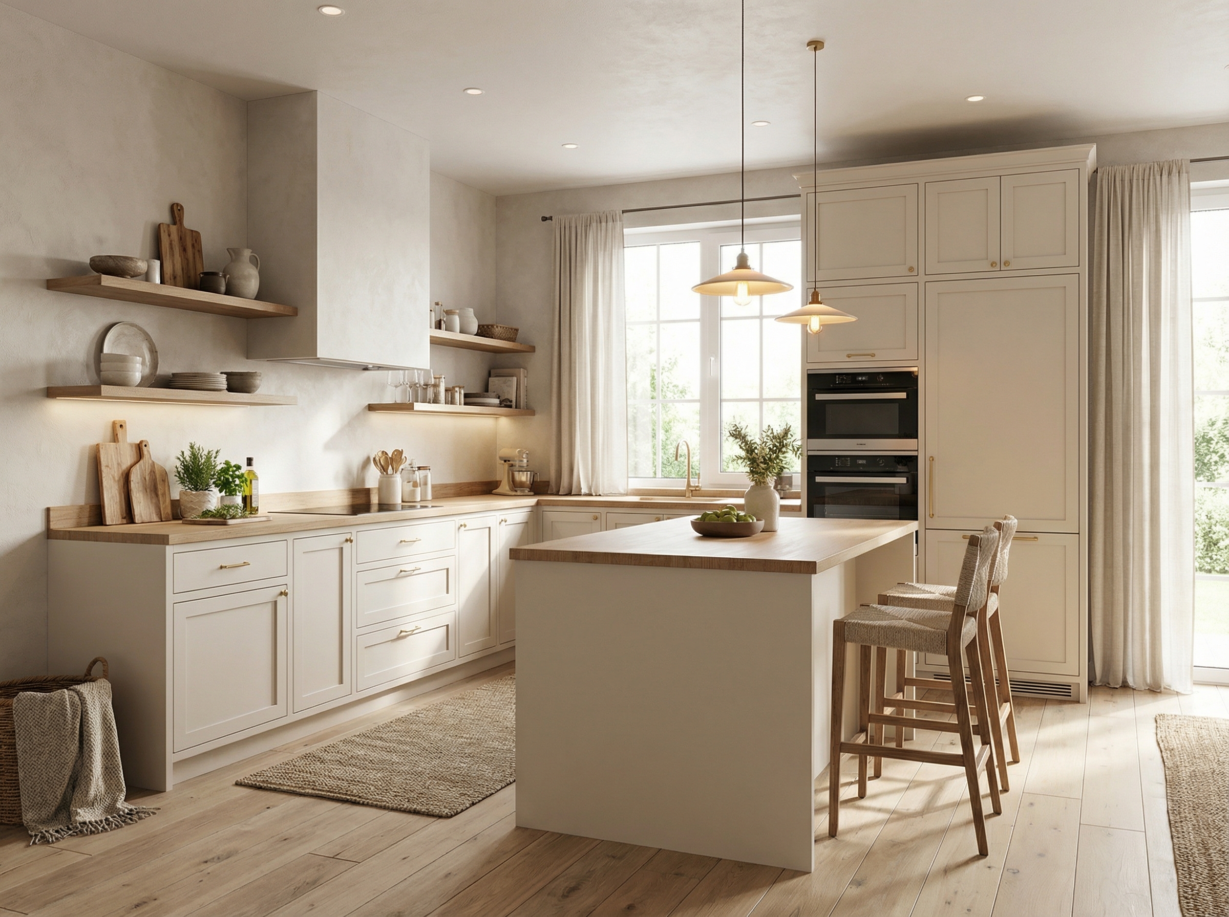 Дизайн кухни в стиле Контемпорари — фото интерьера от нейросети RoomGPT