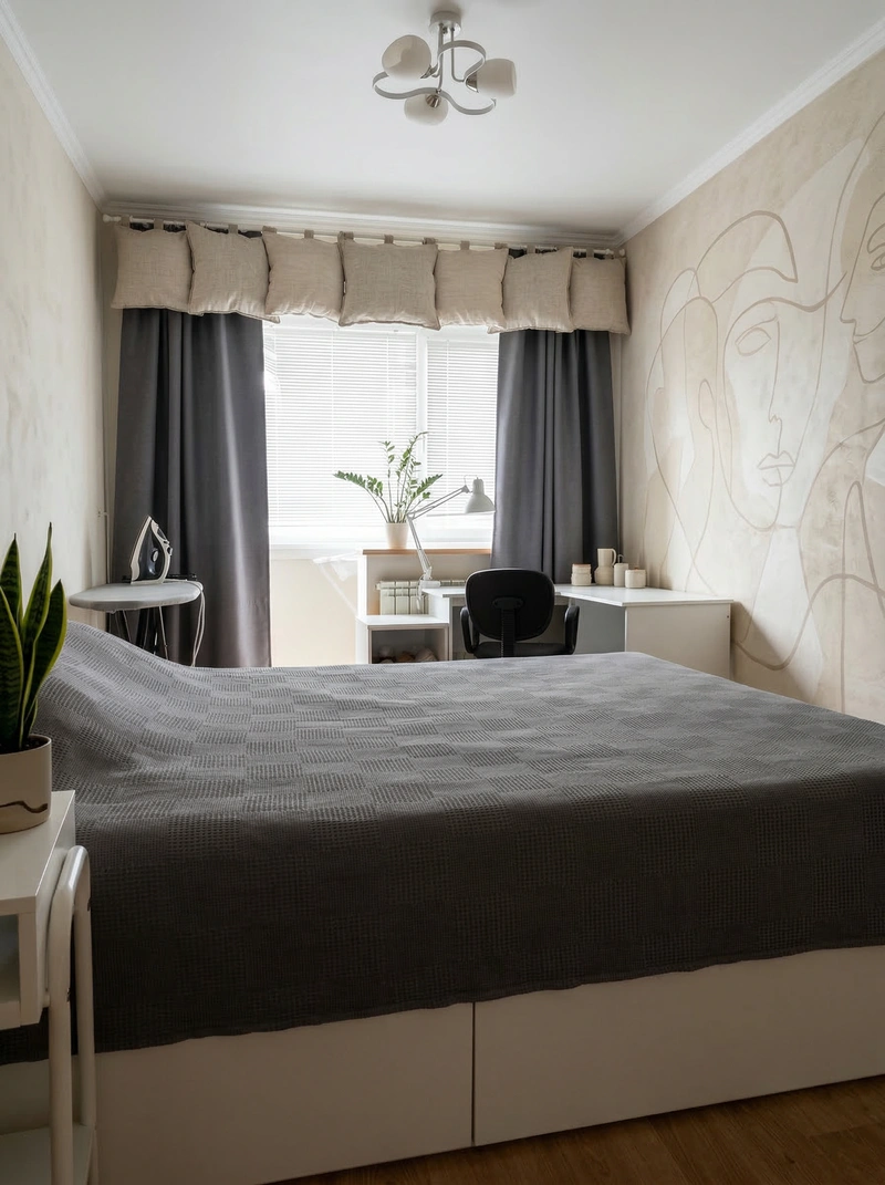 Дизайн интерьера в стиле Минимализм — Гостиная от нейросети RoomGPT