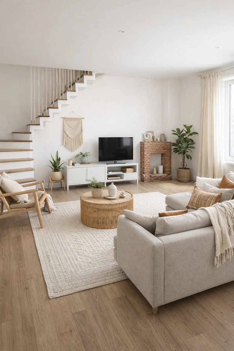 Дизайн интерьера в стиле Сканди — Гостиная от нейросети RoomGPT