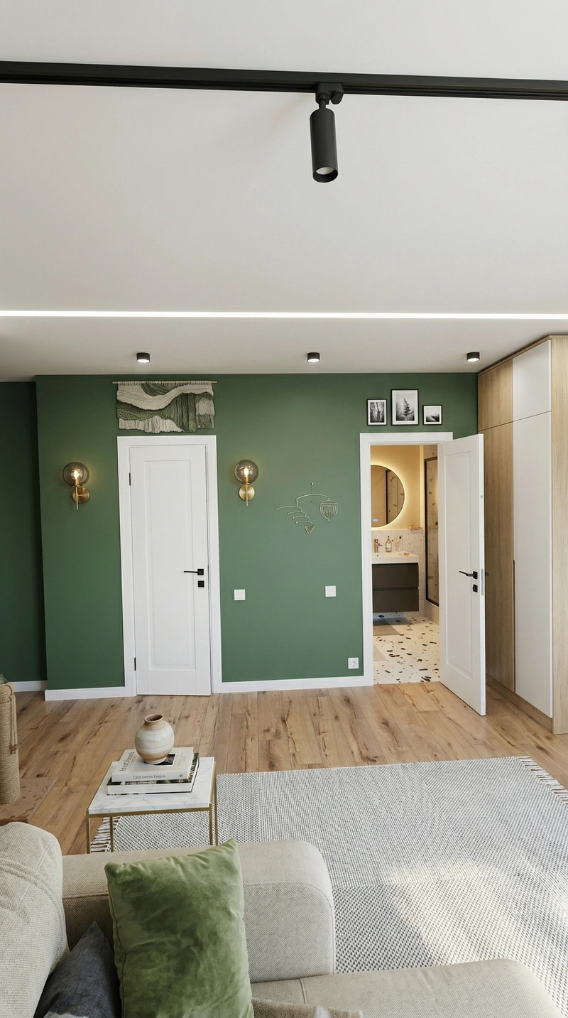 Дизайн гостиной в стиле Сканди — фото интерьера от нейросети RoomGPT