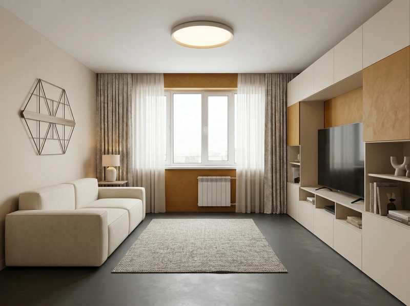 Дизайн гостиной в стиле Минимализм — фото интерьера от нейросети RoomGPT