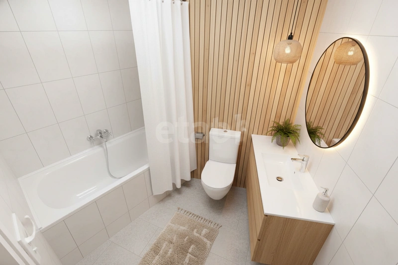 Дизайн интерьера в стиле Хюгге — Ванная от нейросети RoomGPT