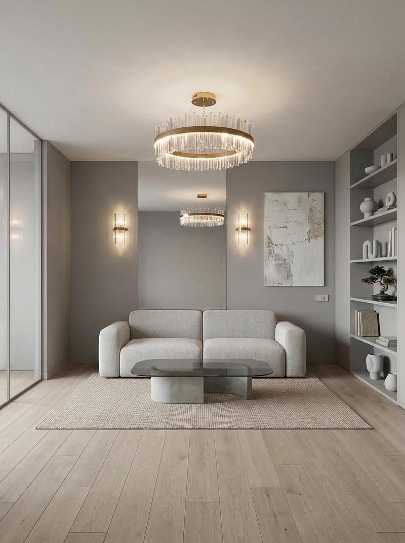 Дизайн интерьера в стиле Минимализм — Гостиная от нейросети RoomGPT