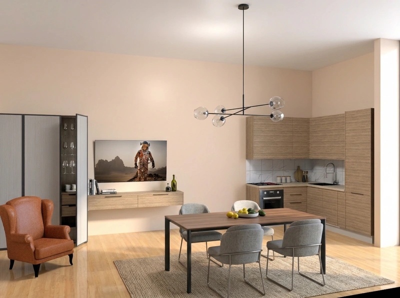 Дизайн кухни в стиле Минимализм — фото интерьера от нейросети RoomGPT