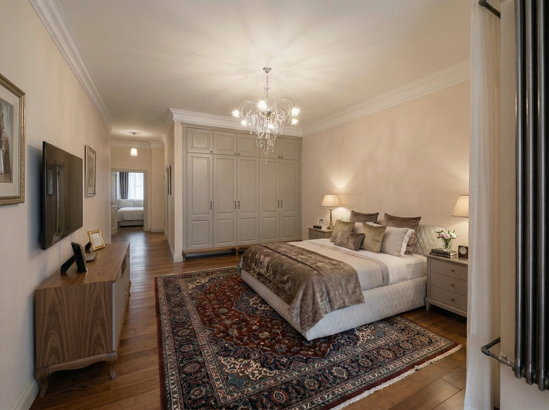 Дизайн интерьера в стиле Классика — Спальня от нейросети RoomGPT