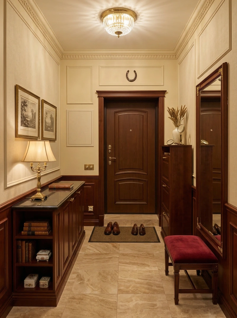 Дизайн интерьера в стиле Классика — Гостиная от нейросети RoomGPT